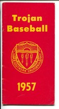 USC Trojan Baseball Media Guide-NCAA 1957-team info-stats-Track &amp; Field-VG/FN - £54.08 GBP