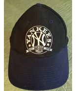 Yankee&#39;s Cap Rare with MLB in Logo, Blue/Black, Acrylic/Wool, Adjustable - £17.48 GBP