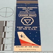 Front Strike Matchbook Cover  National   First With Jets In The USA     gmg - £9.76 GBP