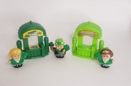 Fisher Price Little People St. Patrick&#39;s Parade  Cookie Lemonade Stands ... - £42.32 GBP