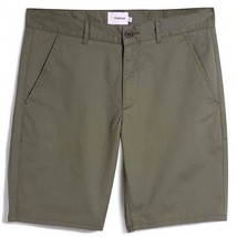 Farah Hombre Vintage Verde Hawk Sarga Chino Corto W34 (fm73-17) - £30.44 GBP