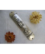 Pewter 5&quot; mezuzah Jerusalem with torah / bible book needs 10cm mezuza klaf - £18.78 GBP