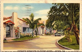 Attractive Bungalows at Spanish Courts Rivera FL Postcard PC43 - £3.92 GBP