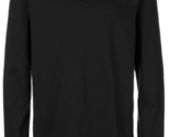 HELMUT LANG Mens Top Long Sleeve Standart Fit Solid Black Size XS G09HM517 - $41.98
