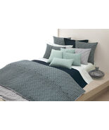 DKNY PURE COMFORT BLOCK PRINT Organic 6P King Duvet Cover Shams Euros In... - $6,514.91 MXN