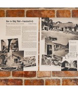 1941 How to Sling Mud Constructively Adobe Home Construction Vtg Print A... - £11.97 GBP