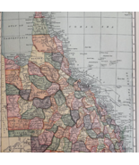 1917 Queensland Australia Map Atlas Of The World Antique Oceania History... - €26,14 EUR