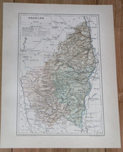 1887 Original Antique Map Of Department Of Ardeche Privas / France - £16.85 GBP