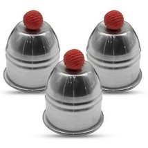 Cups and Balls  - Close-up Magic - Aluminum High Polished Cups &amp; Balls! - £23.42 GBP