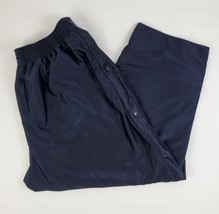 Starter Warm Up Tear Away Pants XXL Blue Reversible Snap Pockets Gym Basketball - £25.16 GBP