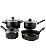 Gibson Home Casselman 7 piece Cookware Set in Black with Bakelite Handle - £39.92 GBP