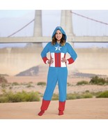 Marvel American Dream Cozie Women’s Size Small One Piece Zip Halloween C... - $21.21