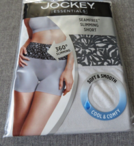 Jockey Essentials Women&#39;s Seamfree Slimming Short Gray Size 3XL 50-52 In... - £10.04 GBP