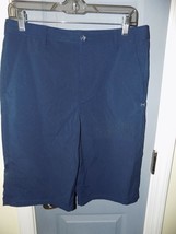 Under Armour Golf Shorts Heatgear Navy Blue Loose Adjustable Waist Size ... - $28.12