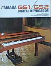 Yamaha GS1 GS2 FM Digital Keyboard Original Color Brochure, 8 Pages, Sup... - $98.99