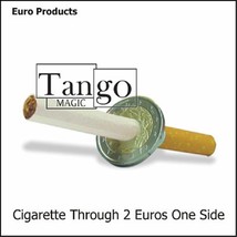 Cigarette Through (2 Euros, One Sided) E0012 by Tango Magic - Trick - £53.34 GBP