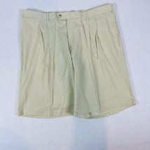 Bobby Jones Players Mens Chino Shorts Size 40 (39&quot;) Beige Pleated Front - £15.17 GBP