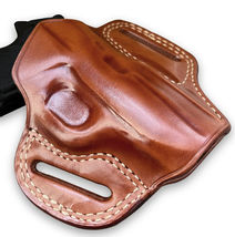 Fits WALTHER PKK/S 3.3”BBL Handmade Leather Belt Holster With Open Top #1170# RH image 2