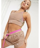 Nike CJ0698 Swoosh Pocket Padded Sports Bra Brown/Pink ( XS ) - $161.33 CAD