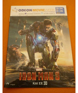 Iron Man 3 Marvel Robert Downey Jr. - Cinema Movie Program Leaflet from ... - £15.84 GBP