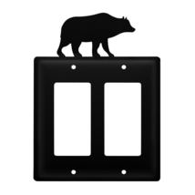 Village Wrought Iron Bear Double GFCI Cover - £18.88 GBP