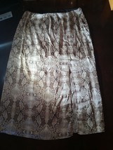 New York &amp; Company Size Large Snakeskin Skirt - $1,315.72 MXN