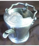 Old European German Pewter Metal Handled Pitcher Wine or Beer Marked - $69.51 CAD
