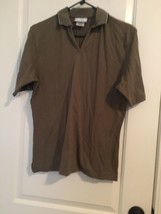 Outer Banks Adult Green Short Sleeve Polo Shirt Button &amp; Pullover Size M... - £26.75 GBP