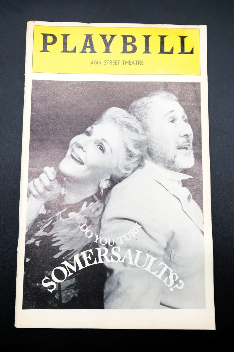 Vtg Do You Turn Somersaults? Playbill Mary Martin 46th St NYC 1978 - $24.99