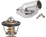 04-13 LS Swap LS1 LS2 LS3 Swivel Water Outlet Housing w/ Thermostat CHROME - $63.90