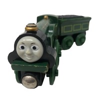 VTG Thomas &amp; Friends Wooden Railway EEmily Train Engine with Tender Green - £35.60 GBP