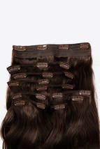 18&quot; 160g #2 Straight Clip-in Hair Extensions Human Hair - £341.29 GBP