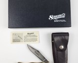 Vintage Schrade Scrimshaw Knife SC500 Buffalo Handle Minty in box USA made - $89.09