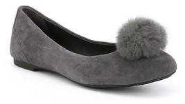 MICHAEL Michael Kors Remi Rabbit Fur Pom Suede Ballet Flat, Sizes 6-10 C... - £79.89 GBP