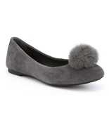 MICHAEL Michael Kors Remi Rabbit Fur Pom Suede Ballet Flat, Sizes 6-10 C... - £79.89 GBP