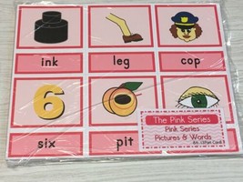 The Pink Series - Pictures &amp; Words 84 - Three Part Card |  Laminated Montessori - £29.72 GBP