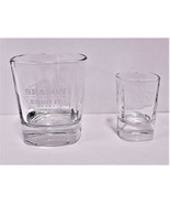 Jack Daniel`s Whiskey Glasses Square Bourbon Engraved Shot Glass - $173.84 MXN