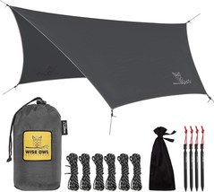 Including Tent Stakes And A Carry Bag, Wise Owl Outfitters&#39; Hammock Tarp, - £40.60 GBP