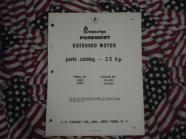 1965 Pennys Foremost Outboard 3.5 HP Part Catalog x - $35.08