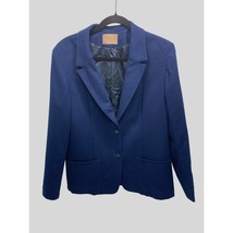 Pendleton WOmens Size 12 14 Navy Blue Blazer Wool Lined Jacket Coat - $29.69