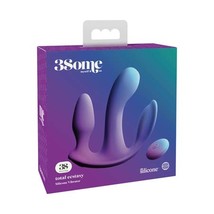 Pipedream 3Some Total Ecstasy Triple Stimulation Silicone Vibrator Purple - $114.79