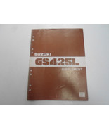 1980 Suzuki GS425L Supplement Service Shop Manual Factory OEM - £13.83 GBP