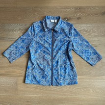 Chico&#39;s Weekends Emmy Scrolls Rosario Zip Jacket XS - $34.99