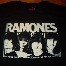 The Ramones Live At The Odeon Concert Poster T-Shirt Small New - £15.57 GBP