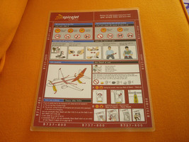 SpiceJet Spice Jet B737-800 consignes sécurité safety card from India - £27.97 GBP