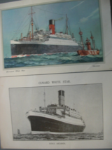 Post cards of Cunard White Star, “Ascania” one in color and one black &amp; ... - $12.00