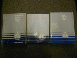 1990 MITSUBISHI Mirage Service Repair Shop Manual 3 VOL SET FACTORY OEM ... - $36.04