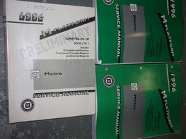 1996 Chevy Geo Metro Service Shop Repair Manual SET FACTORY OEM - £73.73 GBP