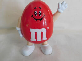 M  Ms Red  Peanut Dispenser 3 1/2 Inches Tall 1991 - $5.56 CAD
