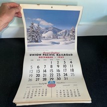 Union Pacific Railroad Calendar 1966 Vintage Advertising Train - $454.60 MXN